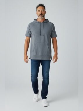 Free Planet Short Sleeved Hoodie Size Medium